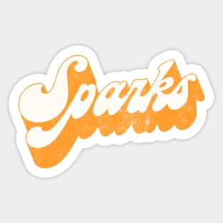 Sparks - Vintage Style Retro Aesthetic Design Sticker
